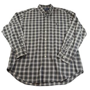 Ralph Lauren Mens Blaire plaid long sleeve button down. Size L. preppy, career